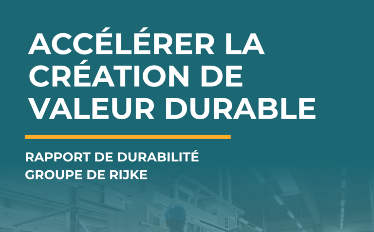 Rapport de durabilité 2025 | Groupe De Rijke